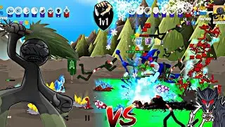 Stick war : Saga online 1vs1 Gigantlord ♨️ vs Ice Archidons ❄️ #stickwarsaga #stickwar 