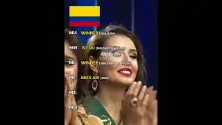 🇨🇴 Colombia's Highest Achievements at BIG6 Pageant #MissUniverse#missgrandinternational##colombia 🇨🇴