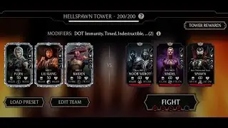 Fatal Hellspawn Tower 200. Easiest boss battle. MK Mobile.
