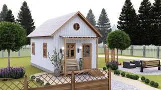 Cozy Traditional Small House Design | 4x7 Meters with Loft (295 Sqft) | 300 Sqm Lot