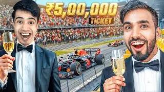 ₹1000 VS ₹5,00,000 F1 TICKETS OF TECHNO GAMERZ | FIRST TIME REACTION @TechnoGamerzOfficial