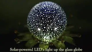 Stargazer Solar Glass Globe Flower Garden Stake SKU# 54540 - Plow & Hearth