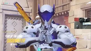 Overwatch Korean Genji God WATER -Quadruple Gold Medals-