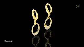 Diamond Hoop Earrings in Gold.#usa#ivevarluxury #Viral#Trending#FYP#Viral#Viralvideo#Earrings