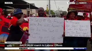 Unemployment Crisis | SACP, NUM march to Labour Offices in Cape Town