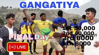 final day 1st semifinal match 💥 gangatiya Sahibganj Football Championship live match 2026.