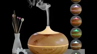InnoGear&reg; 300ml Aromatherapy Essential Oil Diffuser Wood Grain - REVIEW