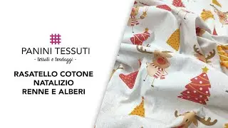Lasciati ispirare con il Rasatello di Cotone Natalizio Renne e Alberi!