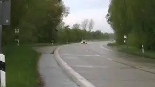 VW Golf 1 G60 auf nasser Fahrbahn Vollgas mit Gruppe A