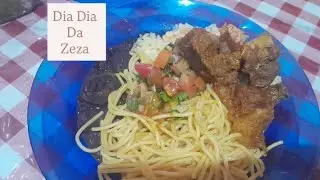 Fazendo meu almoço de domingo. 😋