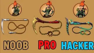 Shadow Fight 2 Kusarigama vs Blood Reaper vs Matter Splitter