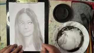 251031 每日水墨人物素描  Daily Water-ink Portrait Sketch  수묵 인물 스케치 水墨画の人物スケッチ