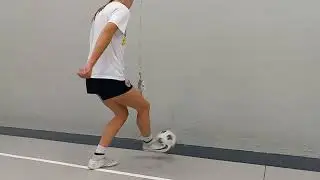 quick feet wall soccer passing college women player