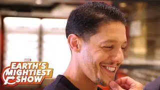 BONUS: Theo Rossi gets shady for Marvel’s Luke Cage Season 2! | Earth's Mightiest Show