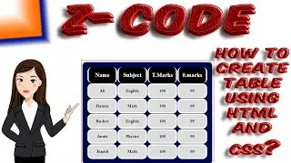 How to create table using HTML and CSS /(look like buttons)/Z-code