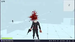 Sniper Shot  Bullet Time - gameplay Online Ragdoll FPS X-Ray