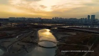 미생의다리 주위 풍경 드론영상 korea 4k drone