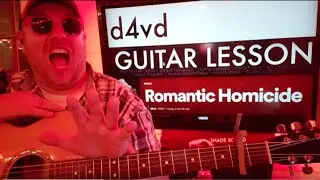 Как играть Romantic Homicide &mdash; обучающий курс по игре на гитаре d4vd (урок для начинающих!)