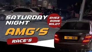 Вечер встреч AMG в субботу вечером. Ночные гонки и развлечения.
