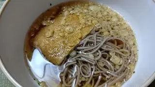 今日の昼食　そば（乾麺）