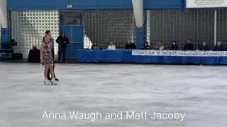 Thirteen-year-old Statesville resident Anna Waugh and her partner Matt Jacoby compete in ice dancing