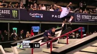 Nyjah Huston BS 270 Flip Lipslide -- Pro Open 2014