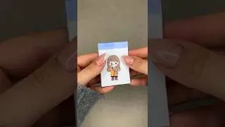 How to make a detachable mini notepad | tutorial 🗒️ #shorts
