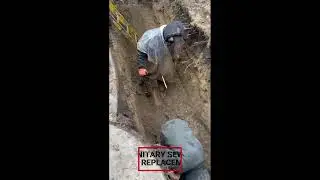 SANITARY SEWER LINE REPLACEMENT   #excavation #sanitary #sewerline #sewercleaning