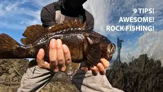 9 СОВЕТОВ! Для потрясающей рыбалки со скал! 🪨🎣🐟