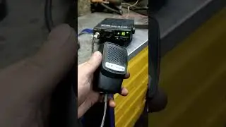 проверка рации midland alan 100 plus без антенны. сунул вместо антенны напильник )))