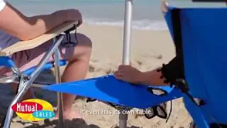 7 Ft Beach Mania Umbrella with Table