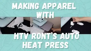 Как изготавливать одежду с помощью автоматического термопресса HTV RONT | ПОШАГОВАЯ ИНСТРУКЦИЯ