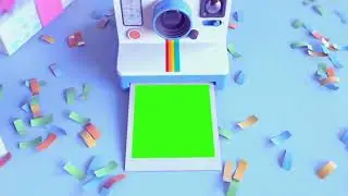 Polaroid cube green screen video copyright free #greenscreen #creativeediting #foryou #vfx