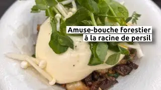 Amuse-bouche forestier à la racine de persil