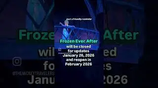 Sad. But, refurbs. #disneyshorts #disneyrides #olaf #letitgo #frozeneverafter #frozen #disney