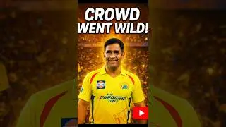 Crowd Went Wild  when Dhoni enter in stadium #dhoni #shorts #csk