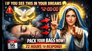 🚨 URGENT! Virgin Mary: 'If You See THIS Sign in Your Dreams, Pack Your Bags Immediately!' (72 Hours)