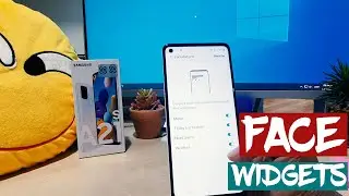 How to customize Face Widgets on lock screen Samsung Galaxy A21s