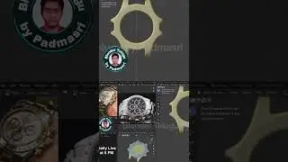 Precision Curve! ⌚ Shaping the Watch Case in Blender 3D for a Smooth Finish #blendershorts #shorts