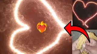 Fire Heart Making at Home ❤️&zwj;🔥 | Amazing Fire Heart Experiment. जलता हुआ दिल घर पर कैसे बनाए 