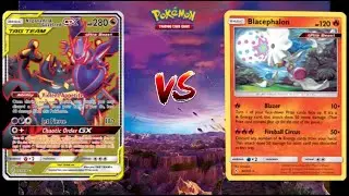 Pokemon TCG Online Expanded Naganadel Guzzlord GX Stakataka GX VS Blacephalon!!