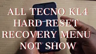 Tecno Kl4 (Spark Go 1, Pop 9) hard reset/Factory Reset | Recovery Menu Not Show