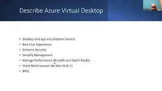 AZ-900 Azure Fundamentals #11 : Describe Azure Virtual Desktop (Hindi)