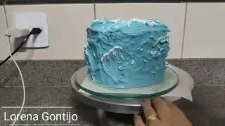 BOLO MOANA   ESCULTURA DE PAPEL ARROZ  E EFEITO ONDA    LORENA GONTIJO