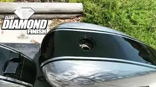 DiamondFinish Clear Used To Clear Coat Custom Harley Tank