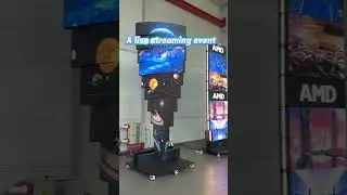 Rotate LED display tower Nico #leddisplay