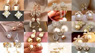Latest Gold Pearl Earrings Designs | Gold PearlEarrings Studs | Pearl Gold Earrings Design 2026#gold
