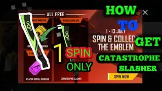 HOW TO COLLECT EMBLEM TOKENS IN GARENA FREEFIRE. GET PERMANENT RAMPAGE NEW PARANG SKIN ONLY IN 1SPIN