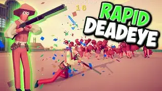 Rapid Deadeye! Cheerleader Boost Test - TABS  Wild West faction & Win Conditions Update