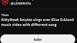 KittySteak Smylee sings over Elise Ecklund music video with differrent song